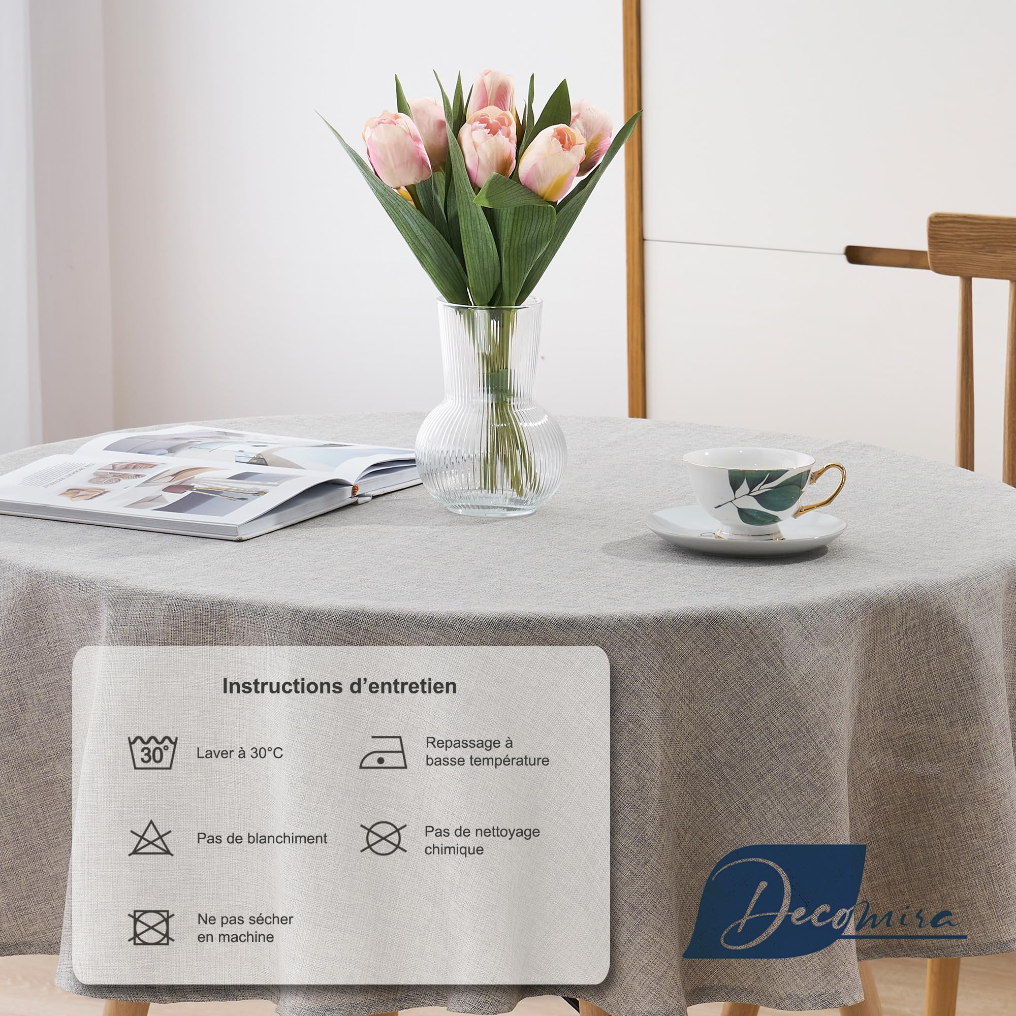 Nappe Déperlante Anti-taches Effet Lin