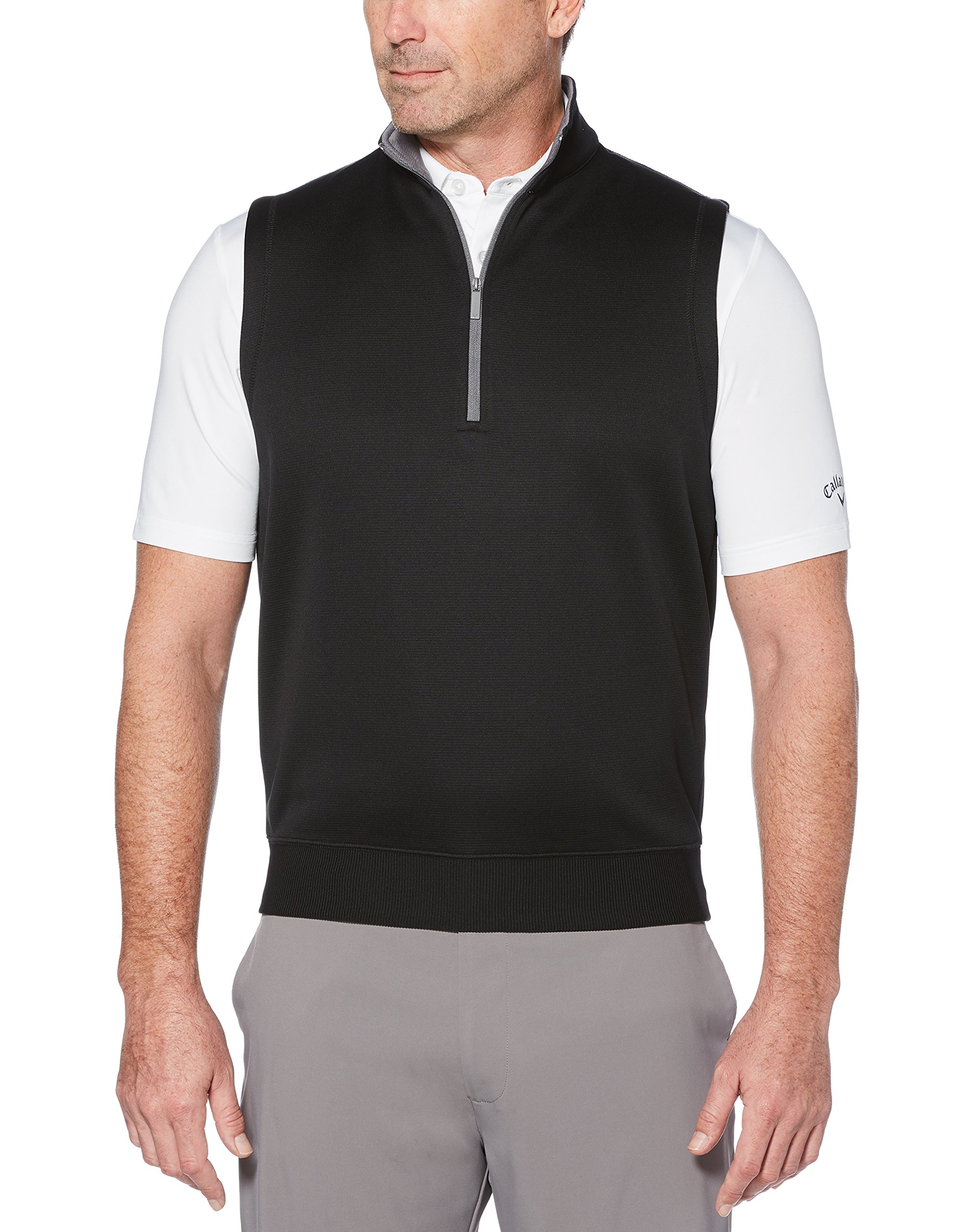 Callaway 撥水性 ベスト ブラック/グレー Callaway 撥水性 ベスト ブラック/グレー