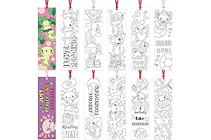 72 Axolotl Valentine's Coloring Bookmarks