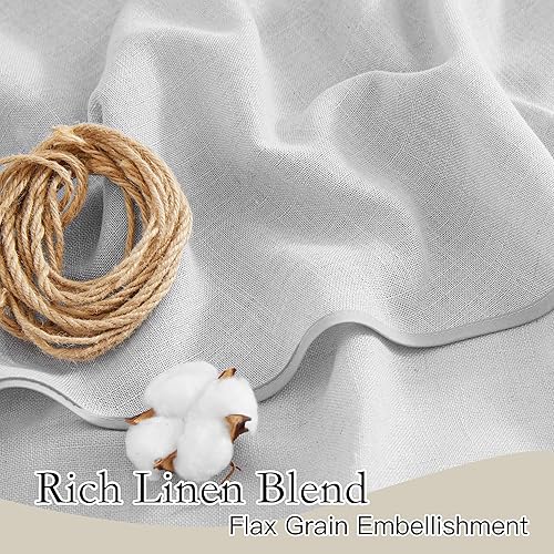 Miniatura 3 de RYB Home - Cortinas semitransparentes de lino