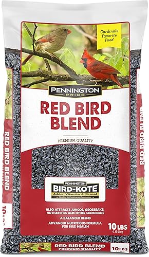 Pennington - Pride Red Bird - Mezcla de semillas para pájaros silvestres, 10 libras