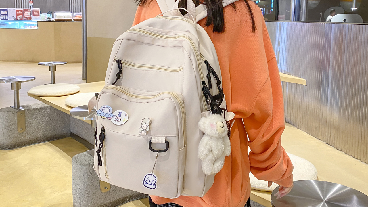 GAXOS Cute Aesthetic Backpack for School Middle Student  display picture 3