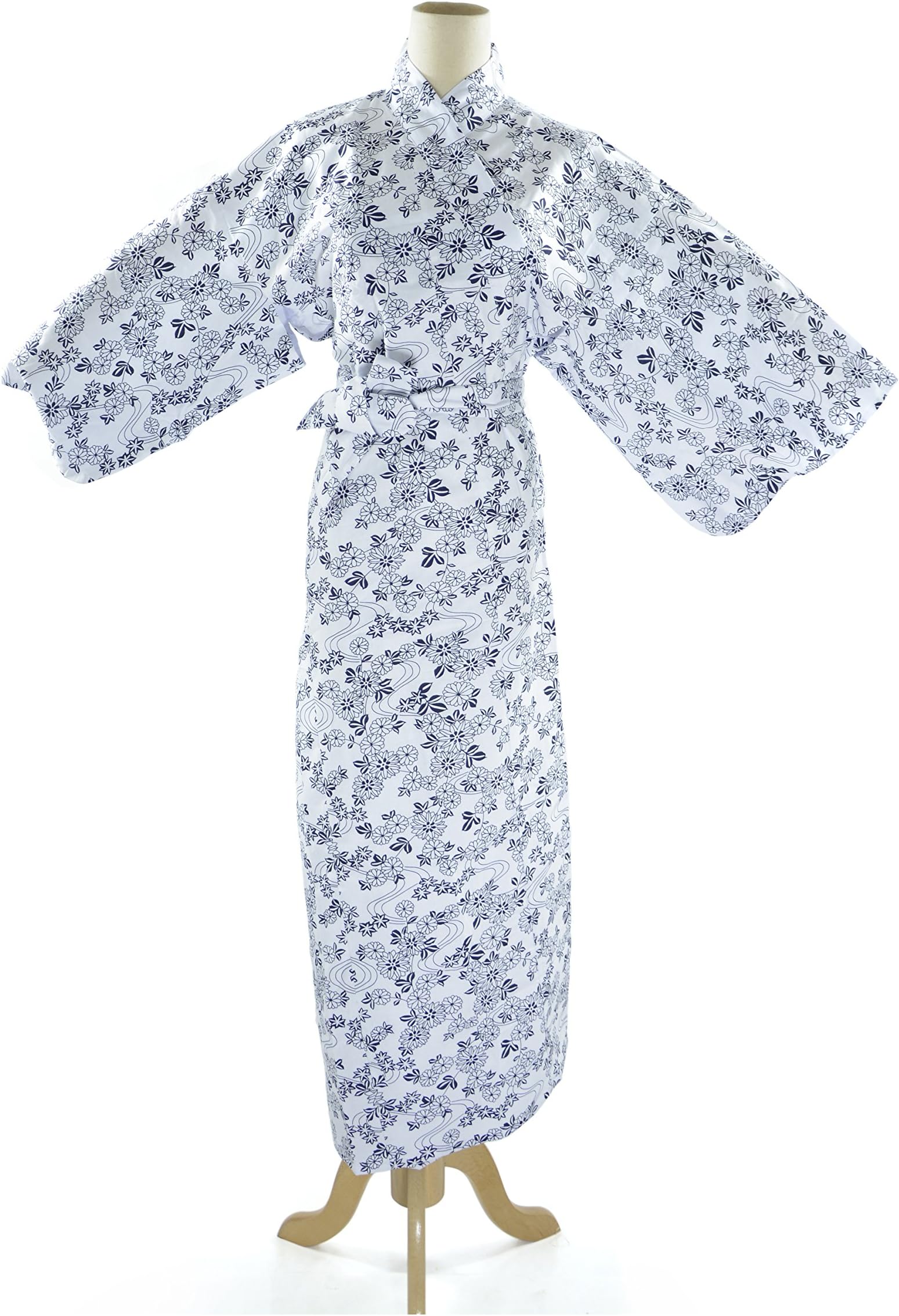 WT Women's Kimono Spa Robe [M size, four patterns] Cotton Bathrobe (#10)