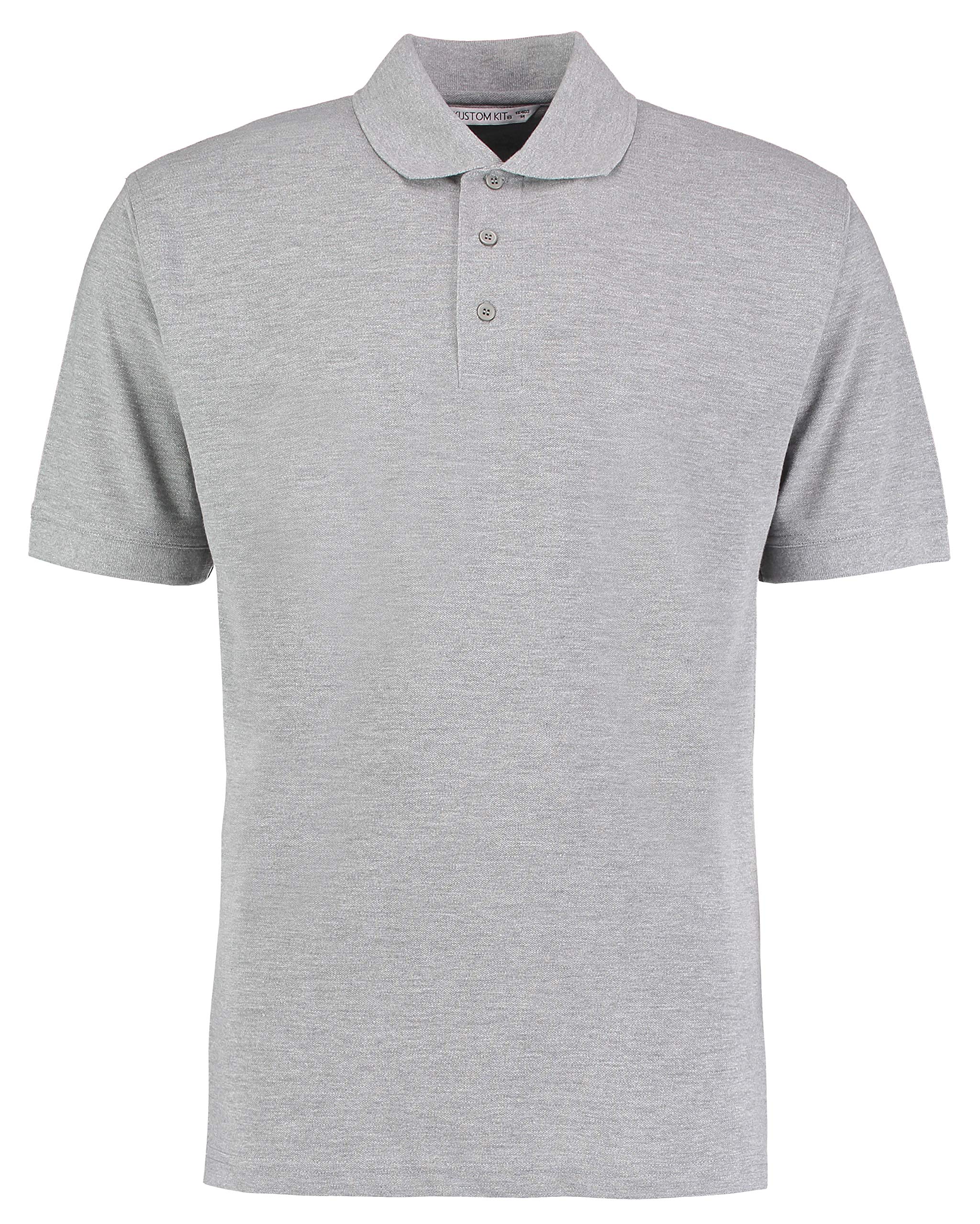 Kustom Kit Unisex Comfort Finish Klassic Polo Shirt Heather Grey XL