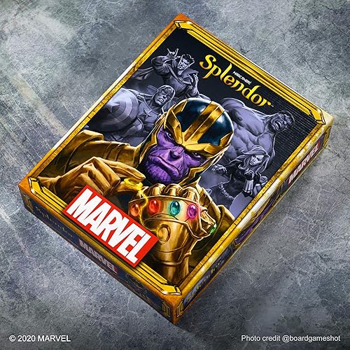 Miniatura 4 de Asmodee Marvel Splendor - Juego de mesa unir héroes y gemas en una aventura de estrategia épica, juego familiar para niños y adultos, a partir de 10