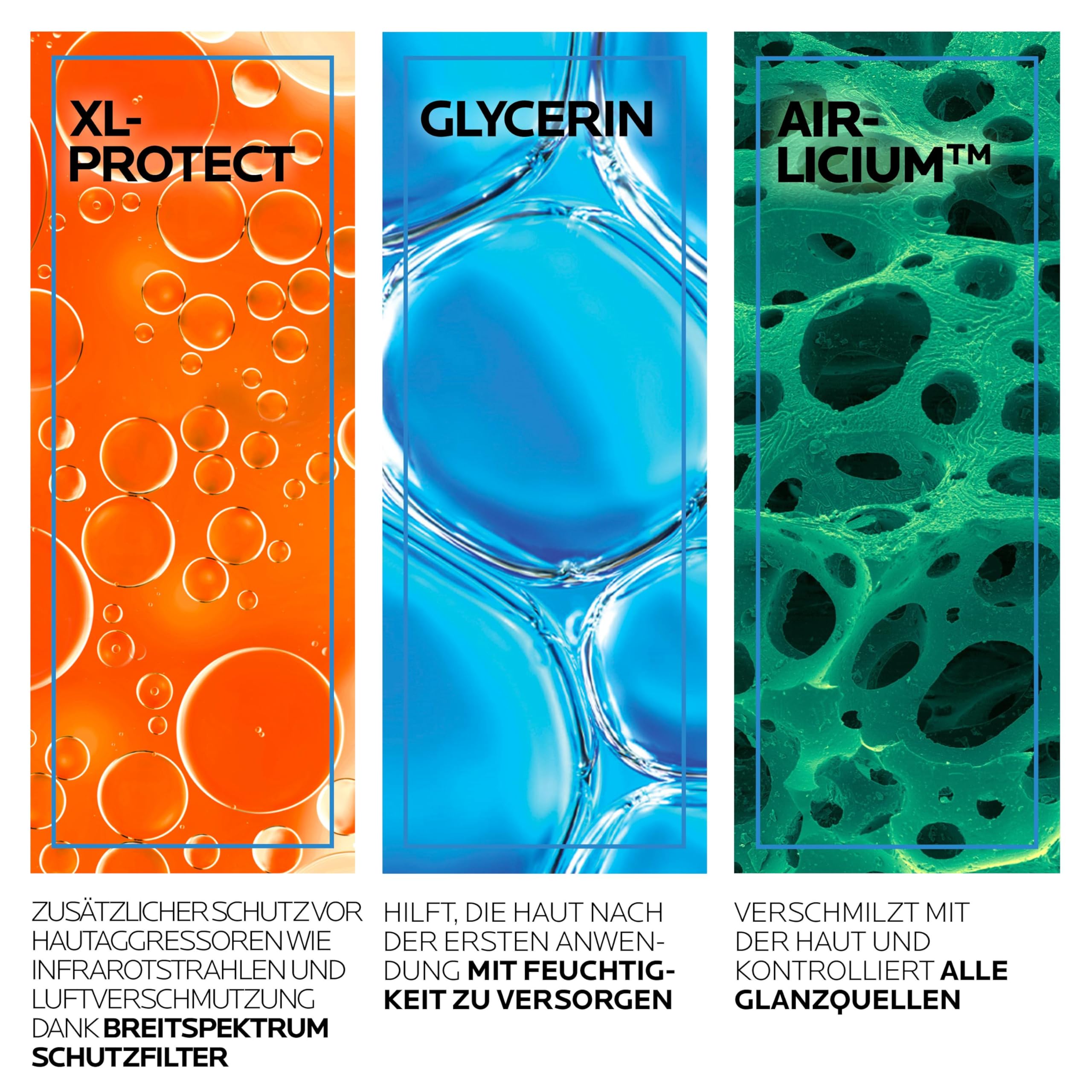 La Roche Posay Anthelios UV Mune 400 Oil Control Fluid, mattierende Gel-Creme mit LSF 50+ für ölige Haut, Mildert Hautglänzen, Mit mattierenden Mikropartikeln und Mexoryl 400, 50 ml