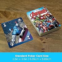 Vista 5 de AQUARIUS Marvel Avengers Comics - Juego de cartas de 3 pulgadas, multicolor