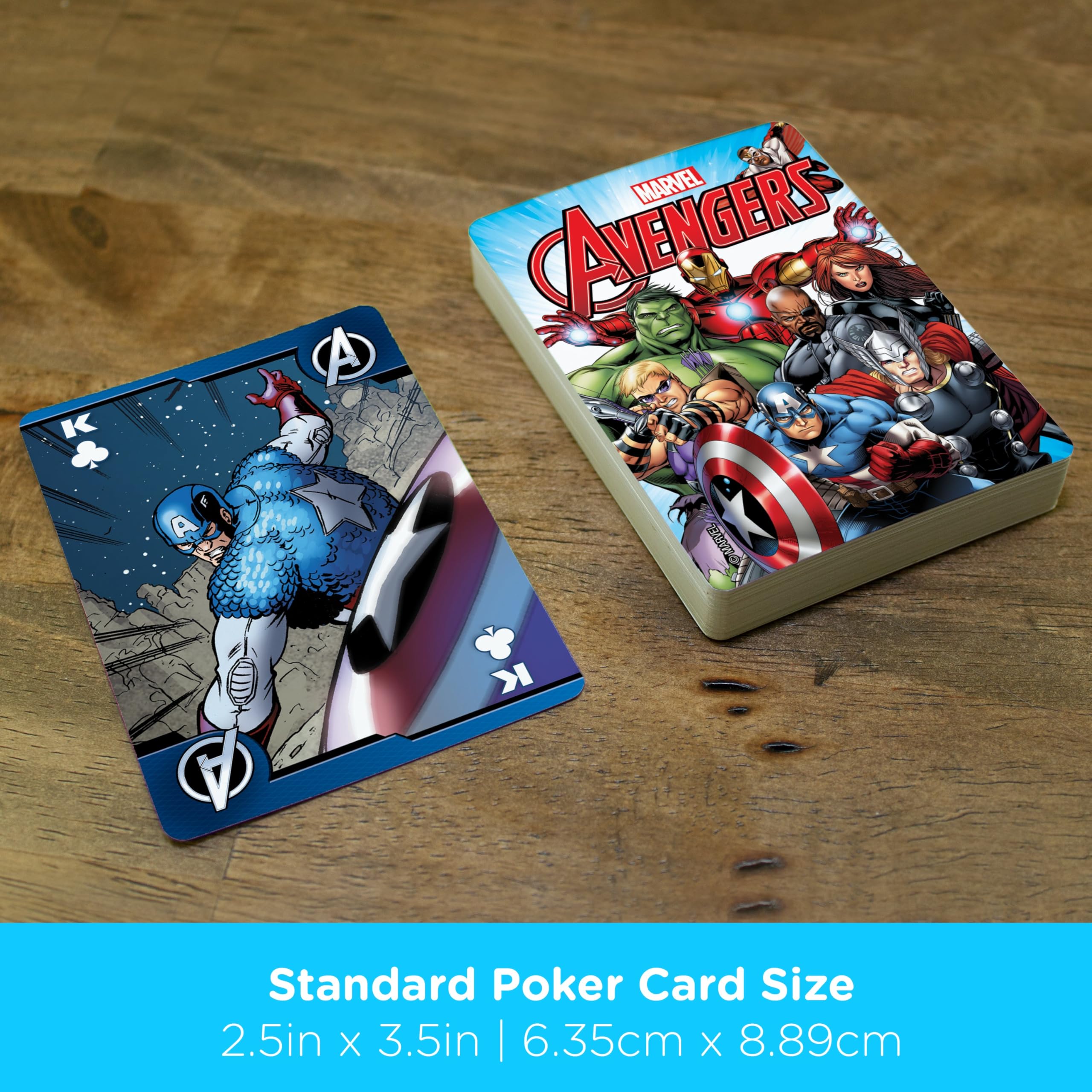 AQUARIUS Marvel Avengers Playing Cards - Avengers Themed Deck of Cards for Your Favorite Card Games - Officially Licensed Marvel Comics Merchandise & Collectibles - Image 5