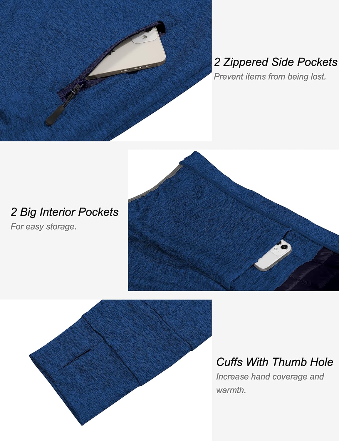 Little Donkey Andy Men's Lightweight Running Jackets Full Zip Hooded Sports Jacket for Winter Hiking Golf Casual - Image 5