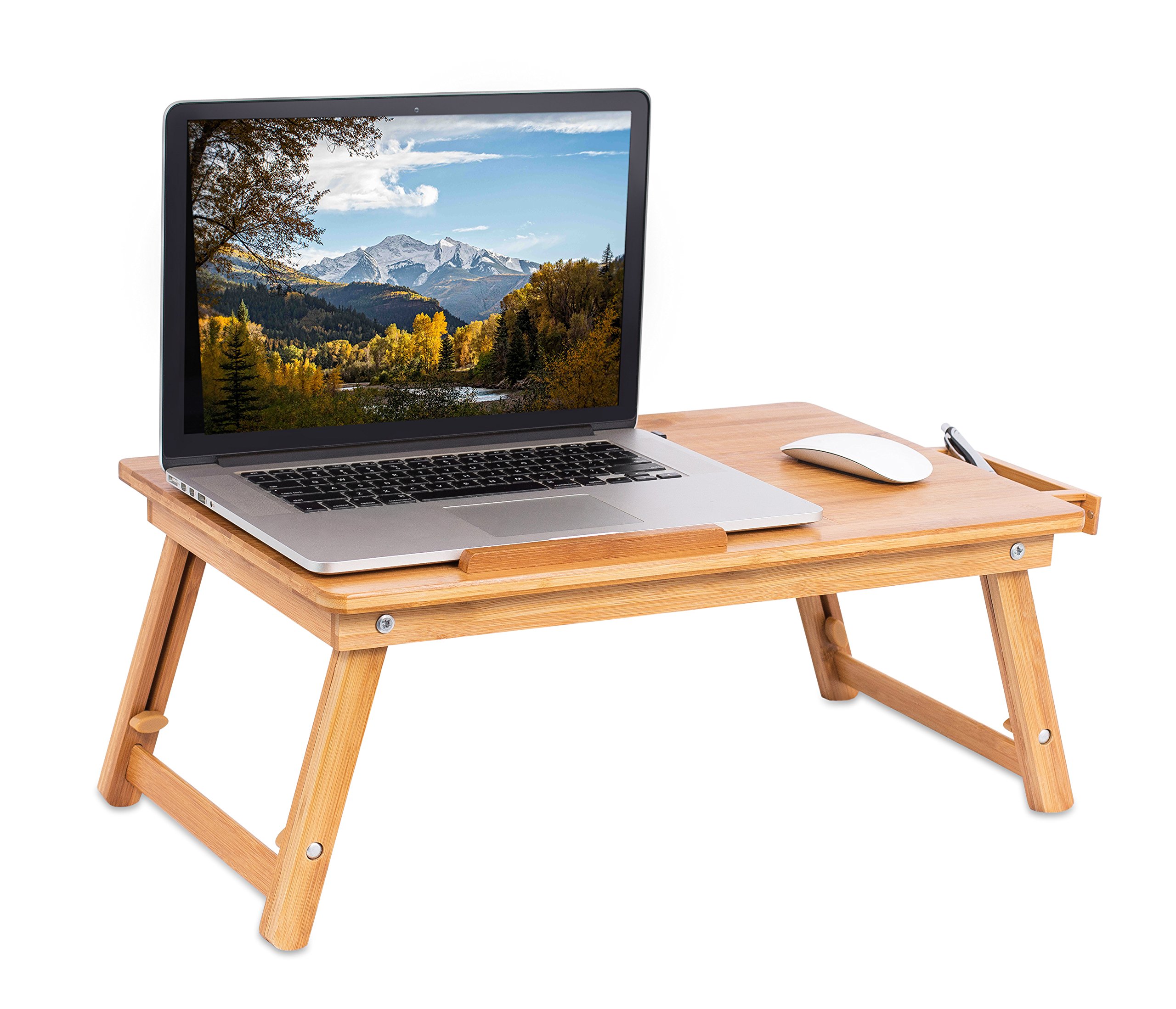 Buy Sofia + Sam Laptop Lap Tray with Adjustable Legs Bamboo