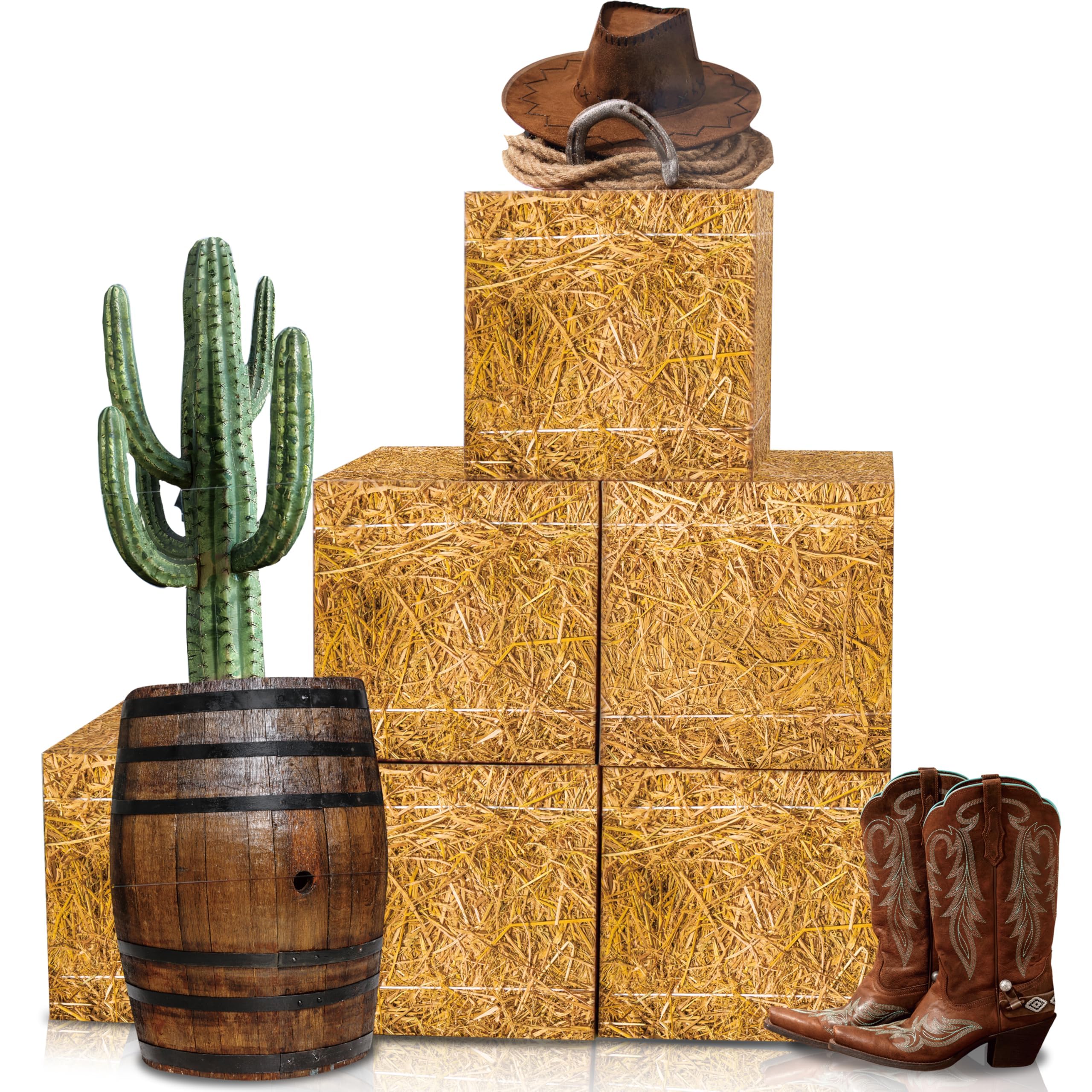 Snapklik.com : 10 Pcs Cowboy Party Decorations Set, 6 Pcs Hay Bales Boxes  And 4 Pcs Western Cowboy Centerpieces Decor For Photo Booth Props Cowboy  Party Birthday Fall Harvest Farm, image size:2560x2560