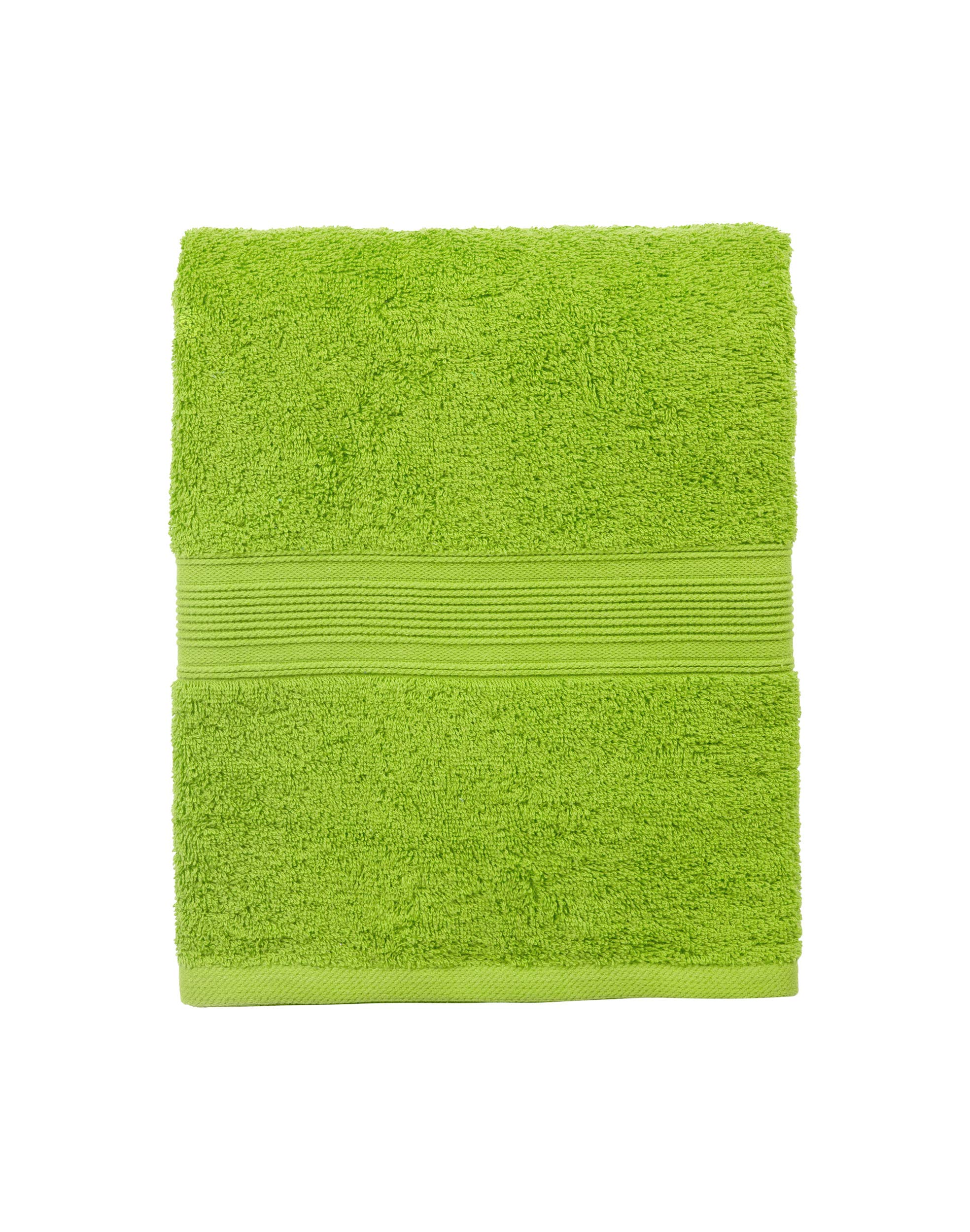 BaSaTex - Lot de 6 Serviettes pour invités - Serviettes avec Boucle de Suspension en Coton Doux de 30x50 cm - Serviettes pour Le Nettoyage des Mains certifiées Öko-Tex Standard 100 - Vert Pomme