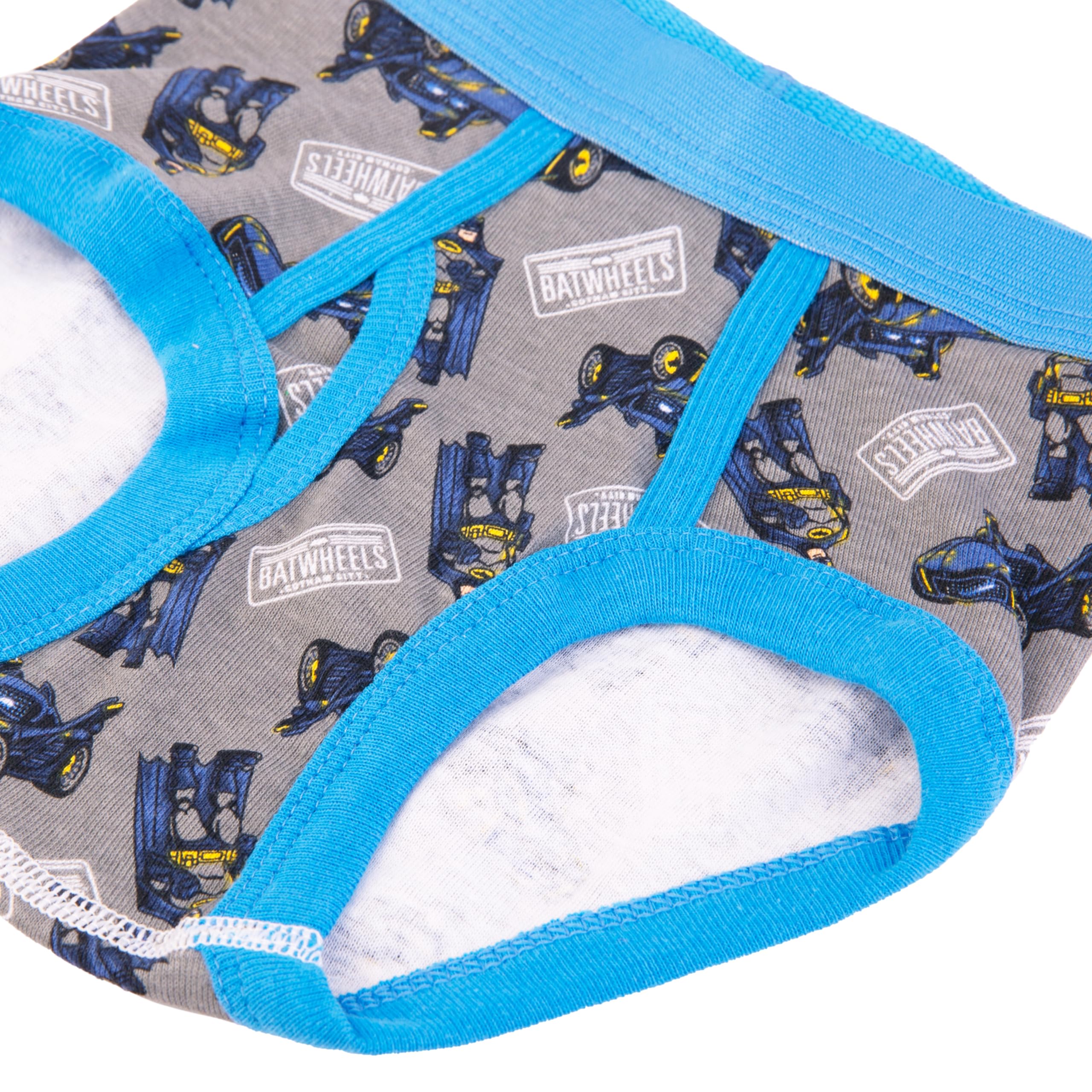 DC Comics Slip esclusivi Batwheels per ragazzi, 100% cotone, con Batmobile, Redbird & Battruck, 2/3t e 4t