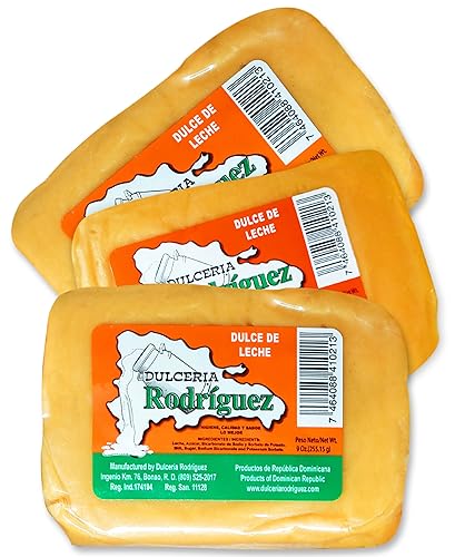 Dulce de leche de postre dominicano dulce dulce de leche, paquete de 3