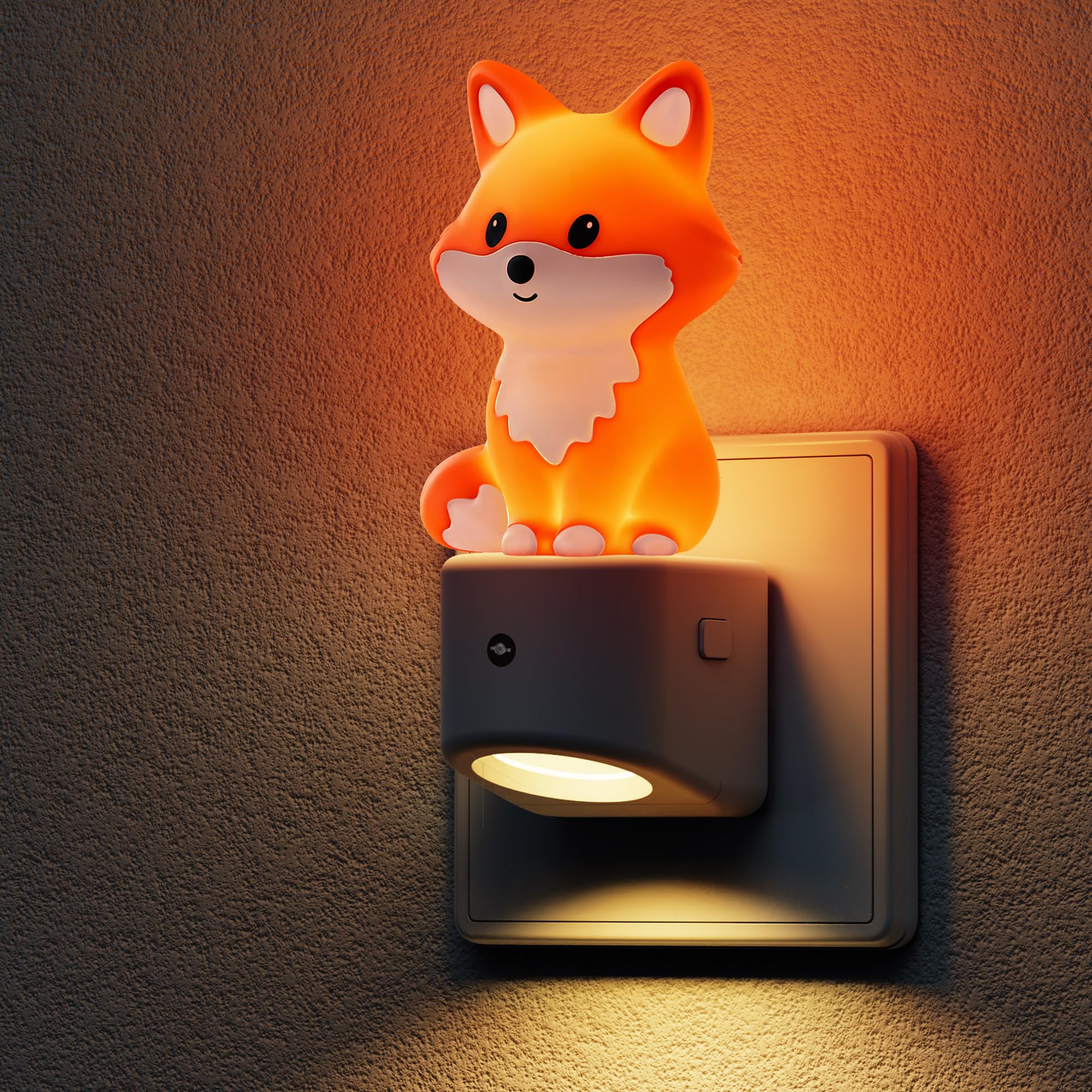 LOHAS-LED Nachtlicht — 3D Fuchs Nachtlicht Steckdose mit