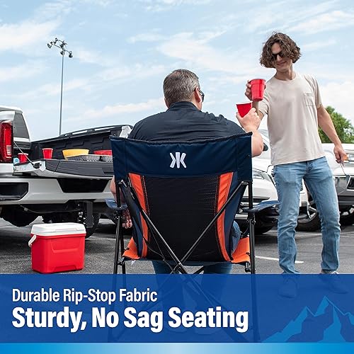 Vista 46 de Kijaro Dual Lock Pro NFL - Silla plegable para fanáticos deportivos, 26 pulgadas de largo x 35.5 pulgadas de ancho x 37 pulgadas de alto, New New