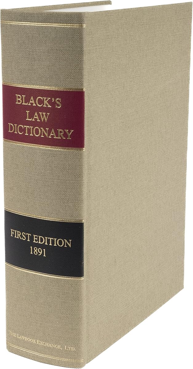 Black's Law Dictionary, 1st Edition