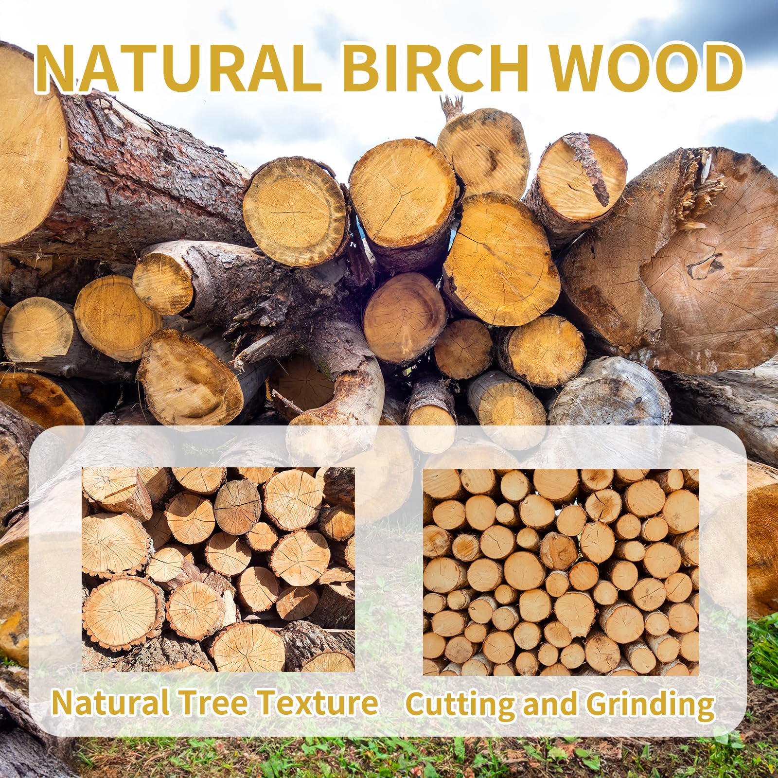 Snaikor Perchero de madera independiente, perchero de madera de abedul natural, soporte de árbol sólido con 14 ganchos, soporte clásico resistente para entrada, oficina