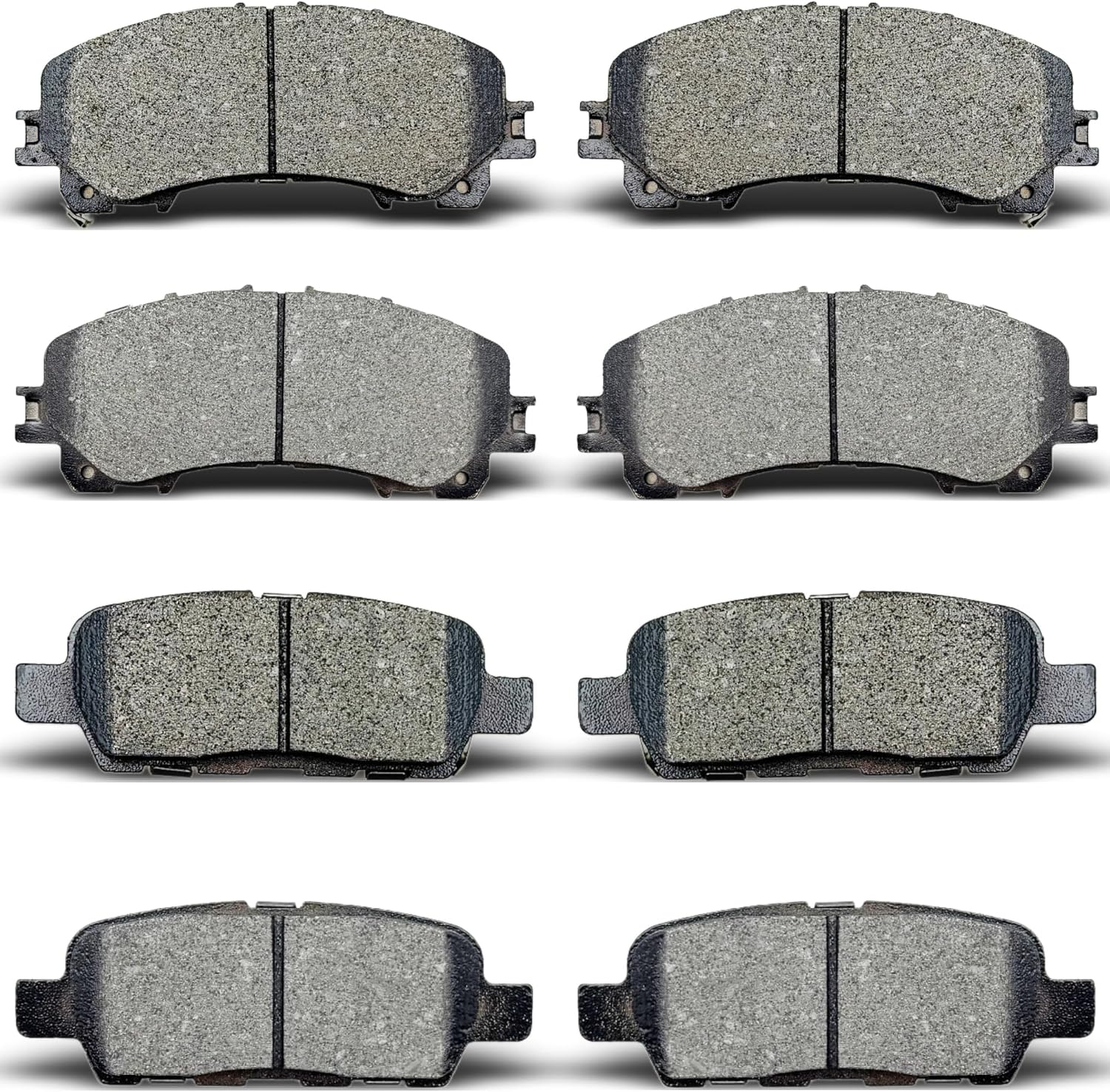 Front & Rear Ceramic Disc Brake Pads for 2014-2021 Infiniti Q50 w/out Sport Package (D1736 D905)