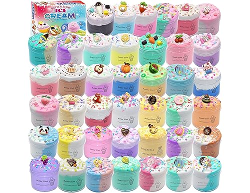 Unleash the Squishiest Fun with the 45 Pack Butter Slime Kit Party Favors