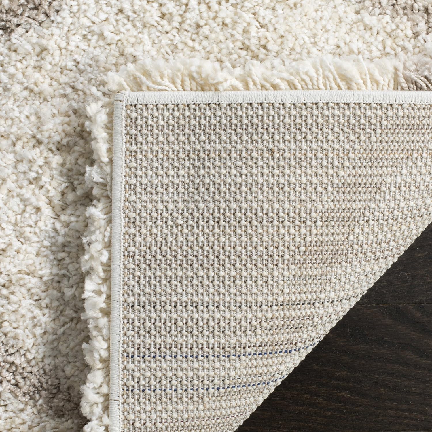 SAFAVIEH Hudson Shag Collection Accent Rug - 2' x 3', Navy & Ivory, Trellis Design, Non-Shedding & Easy Care, 2-inch Thick Ideal for High Traffic Areas in Entryway, Living Room, Bedroom (SGH280C)