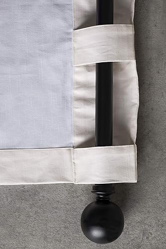 Miniatura 7 de Maison d Hermine - Cortinas 100% algodón - Cortinas traslúcidas para sala o dormitorio con jareta para cortinero y presillas - 1 panel, Floral