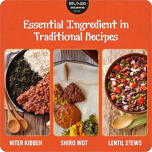 Miniatura 3 de Brundo Spices Bessobela  Auténtica albahaca sagrada etíope  Recogida y procesada a mano  Cosechada e importada de Etiopía  Sin OMG  Orgánico  Sin