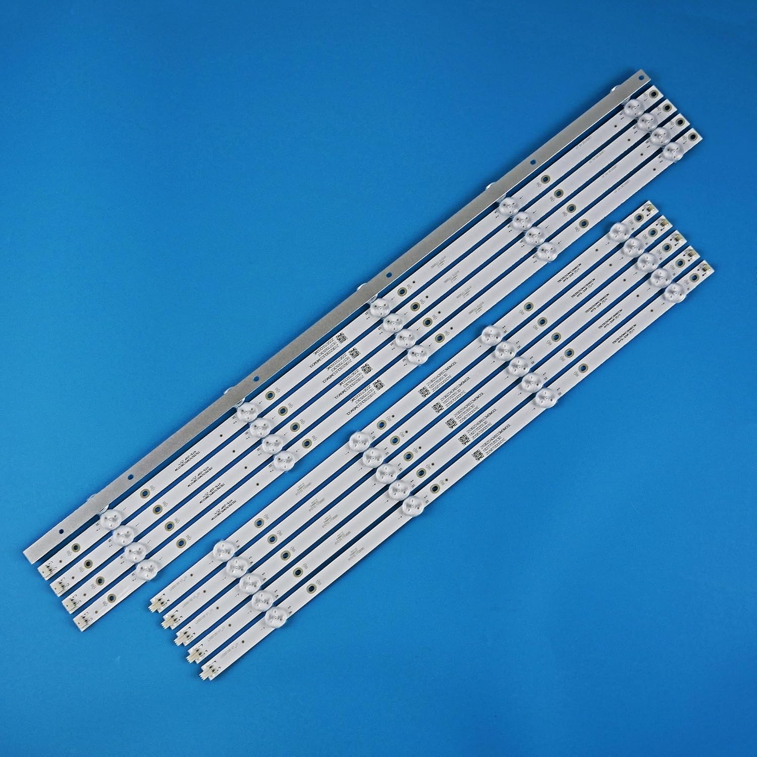 10 Pieces LED Backlight Strip for 55''TV NS-55DF710NA19 NS-55DF710NA21 NS-55F301NA22 TPT550U2-D072L D077L TPT550U1-QVN05U LBM550M0501-PJ-4 LBM550M0401-PK-5 E4SW5518RKU LB55135 V0_00 V1_01
