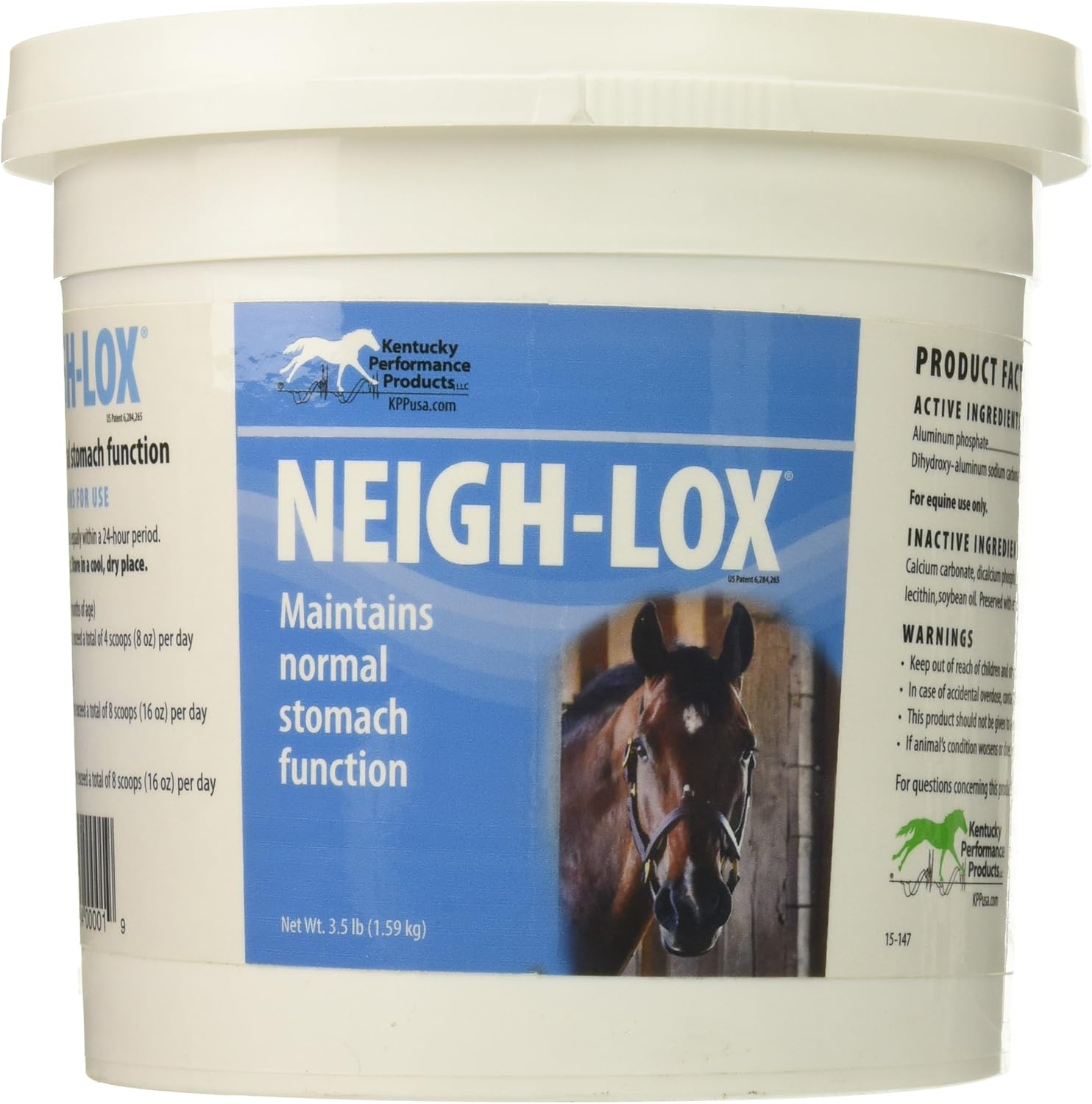 مكمل هضم Neigh-Lox لأداء كنتاكي للخيول ، حاوية 3.5 رطل