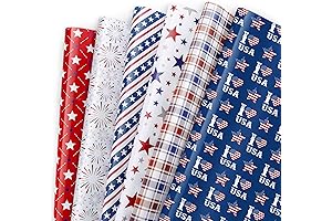 Whaline Republican Wrapping Paper for Patriotic Celebrations