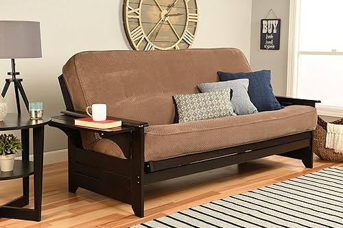 Kodiak Futons Futón de tamaño completo en acabado espresso, marrón