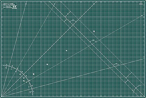 Elan Tapete de corte A1 verde, grande autorreparable de 24 x 36 pulgadas, tabla de manualidades de 5 capas verde, tabla de pasatiempos para