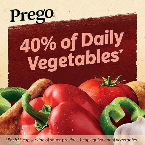 Vista 60 de Prego Salsa italiana de carne de salchicha y ajo, tarro de 23.5 onzas (caja de 12)