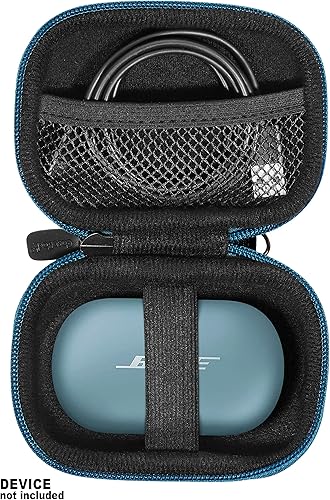 Miniatura 17 de CaseSack Funda para auriculares Bose QuietComfort con cancelación de ruido - Auriculares inalámbricos verdaderos Auriculares negros para QuietComfort