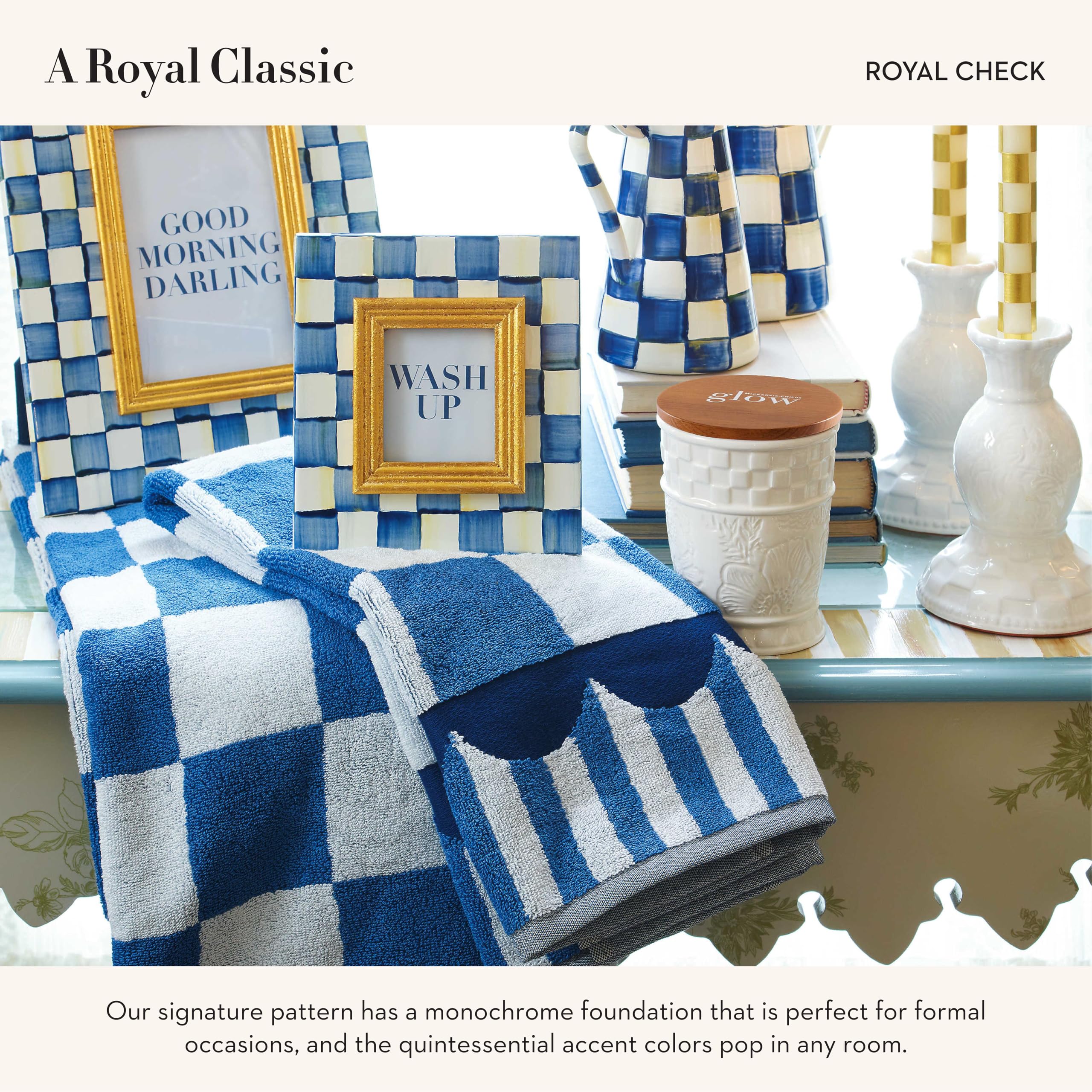 Amazon.com: MACKENZIE-CHILDS Bath Towel, Cute Decorative Bathroom  display picture 1