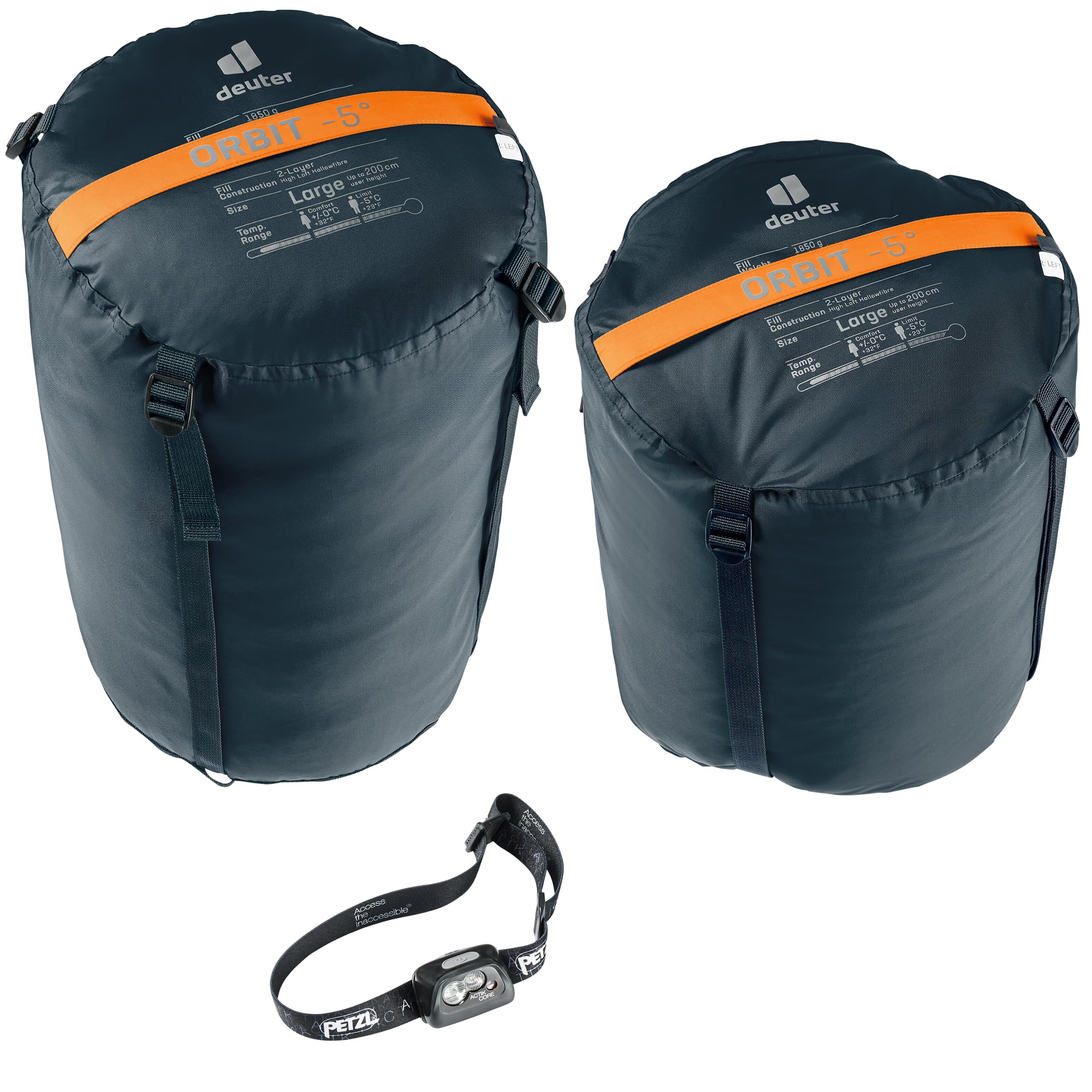 deuter Orbit -5° EL - Extra Long Sac de Couchage en Fibres synthétiques 2023