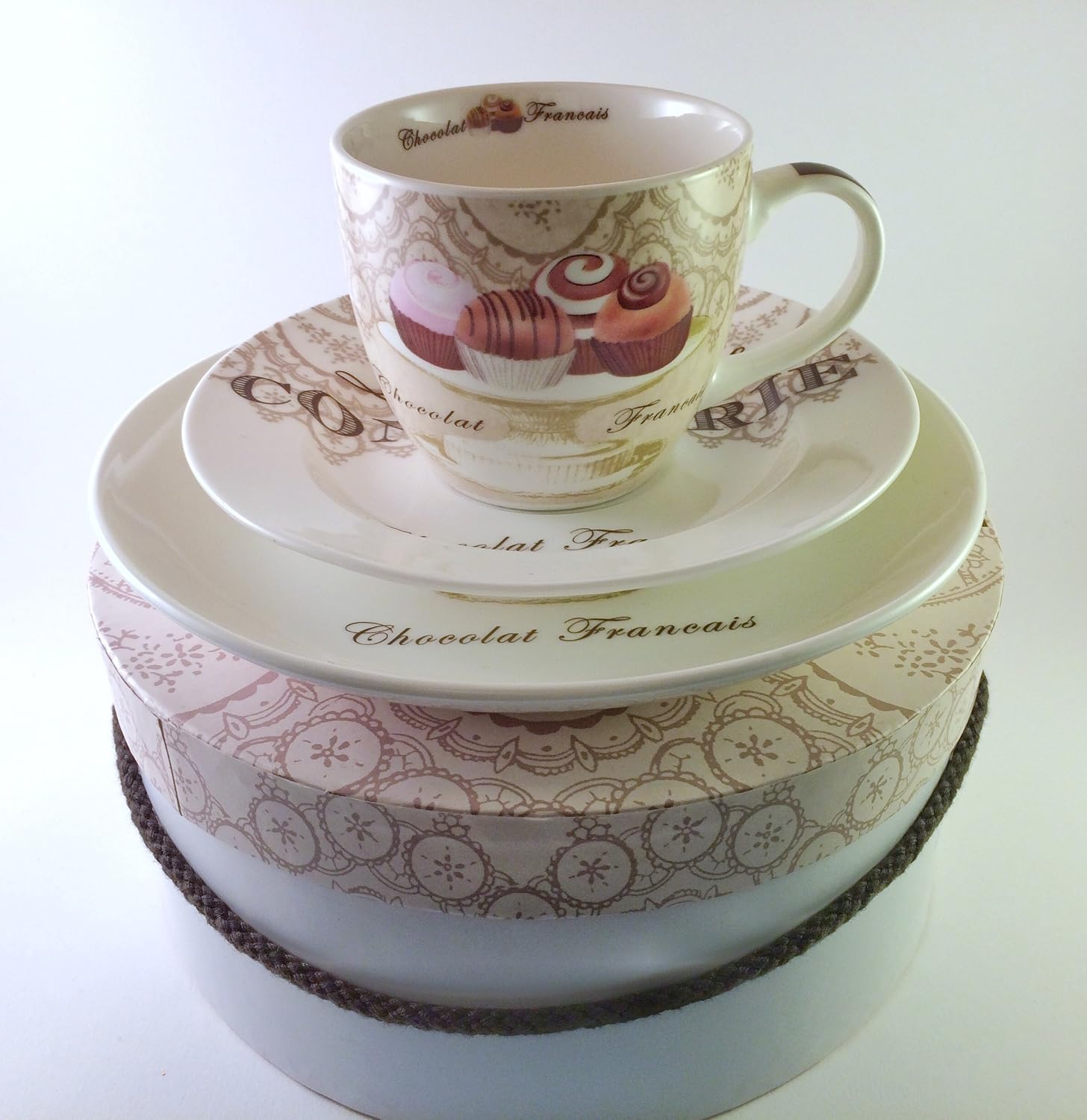 PPD 602421 Good Confectionery Viva Coffee Cup Set of 6 Plates Porcelain