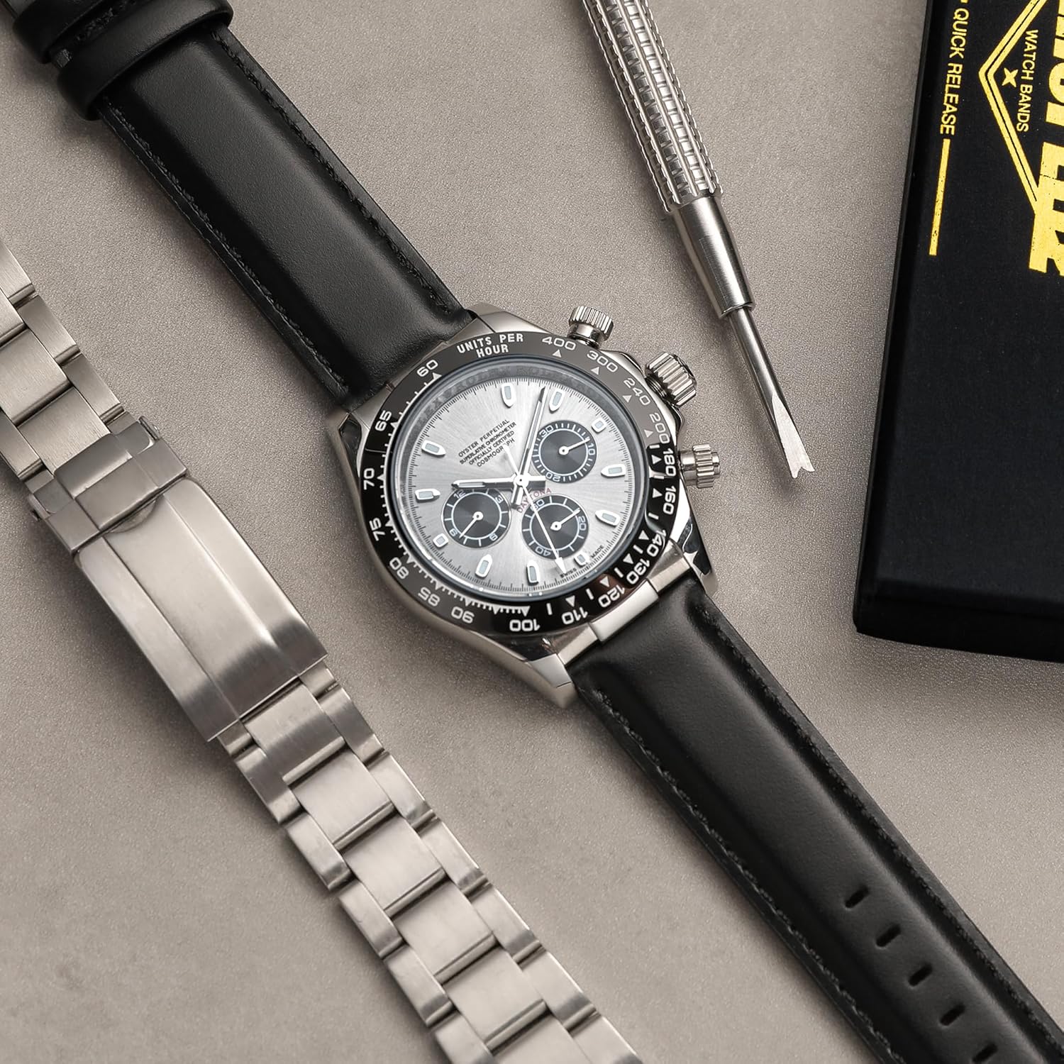 Leather Watch Bands Quick Release, Elegant Top Grain Leather Watch Straps Band Replacement for Men and Women, Watch and Smartwatch, Choice of Width 18mm 19mm 20mm 21mm 22mm - Image 4