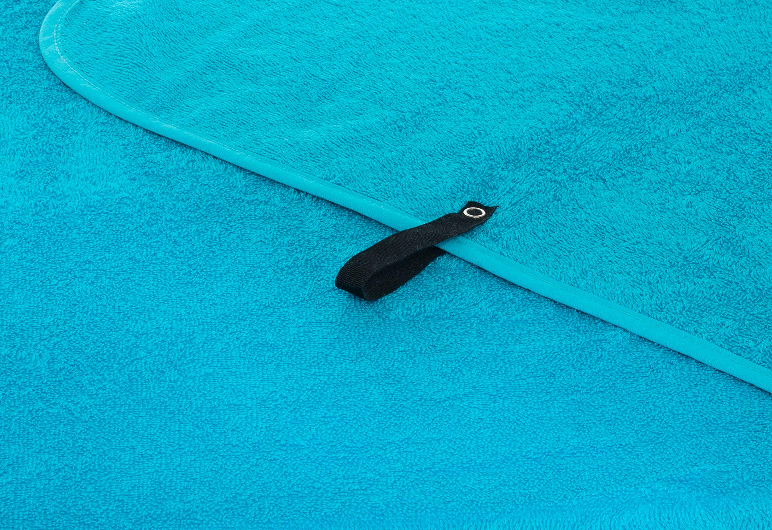 Brandsseller Couverture d'été en tissu éponge - 100 % coton - 150 x 200 cm - Turquoise