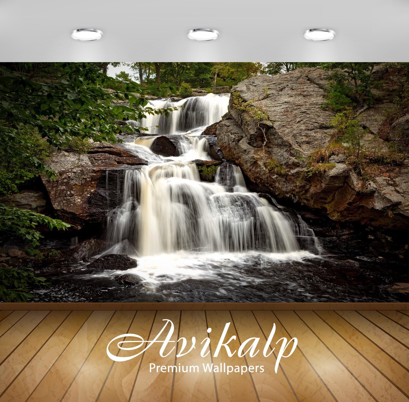 Avikalp Exclusive Awi4758 Chapman Falls Waterfall Nature Mountain Full HD Wallpapers (274cm x 213cm)