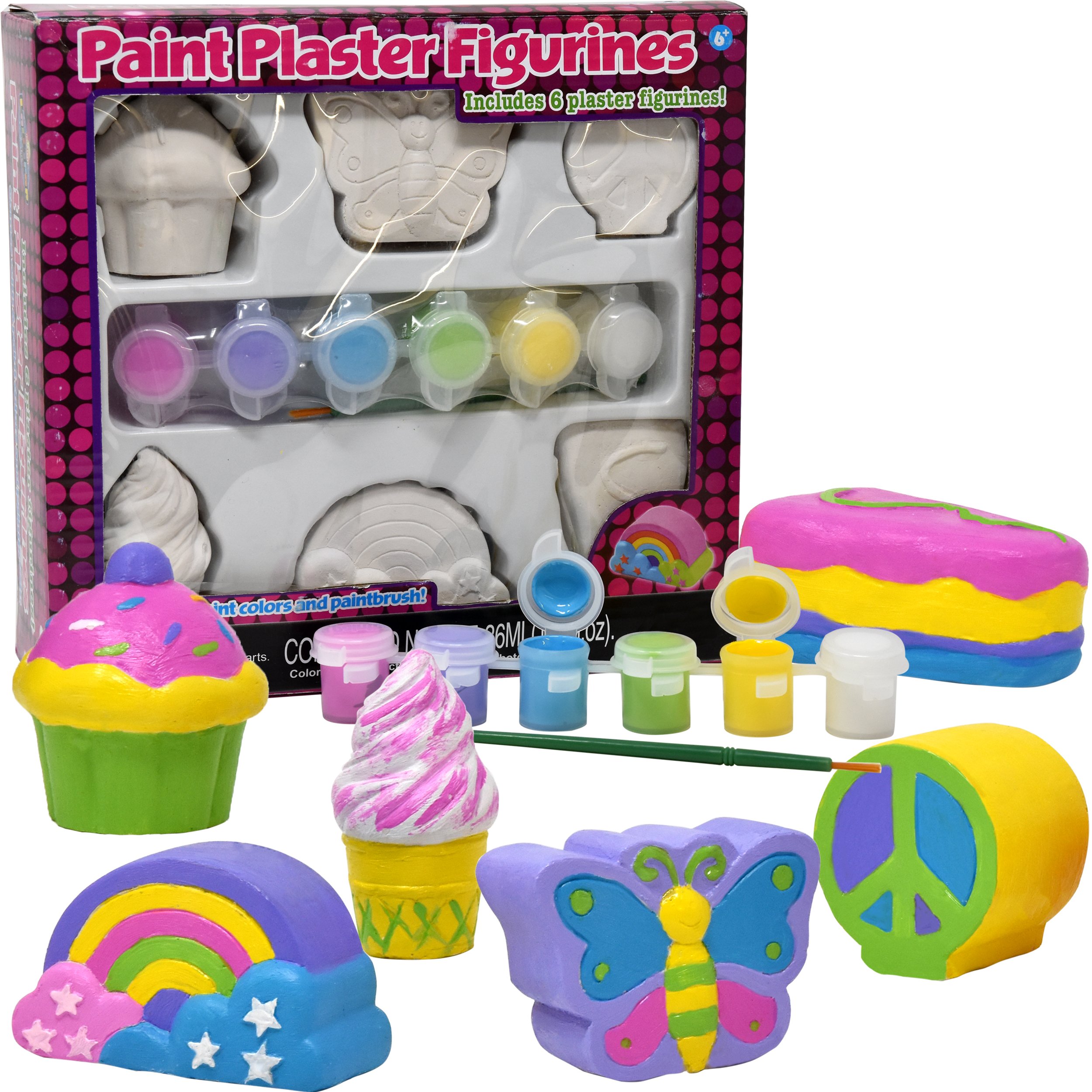Decorate Your Own Figurines, Paint Your Own Kids Set Includes Six