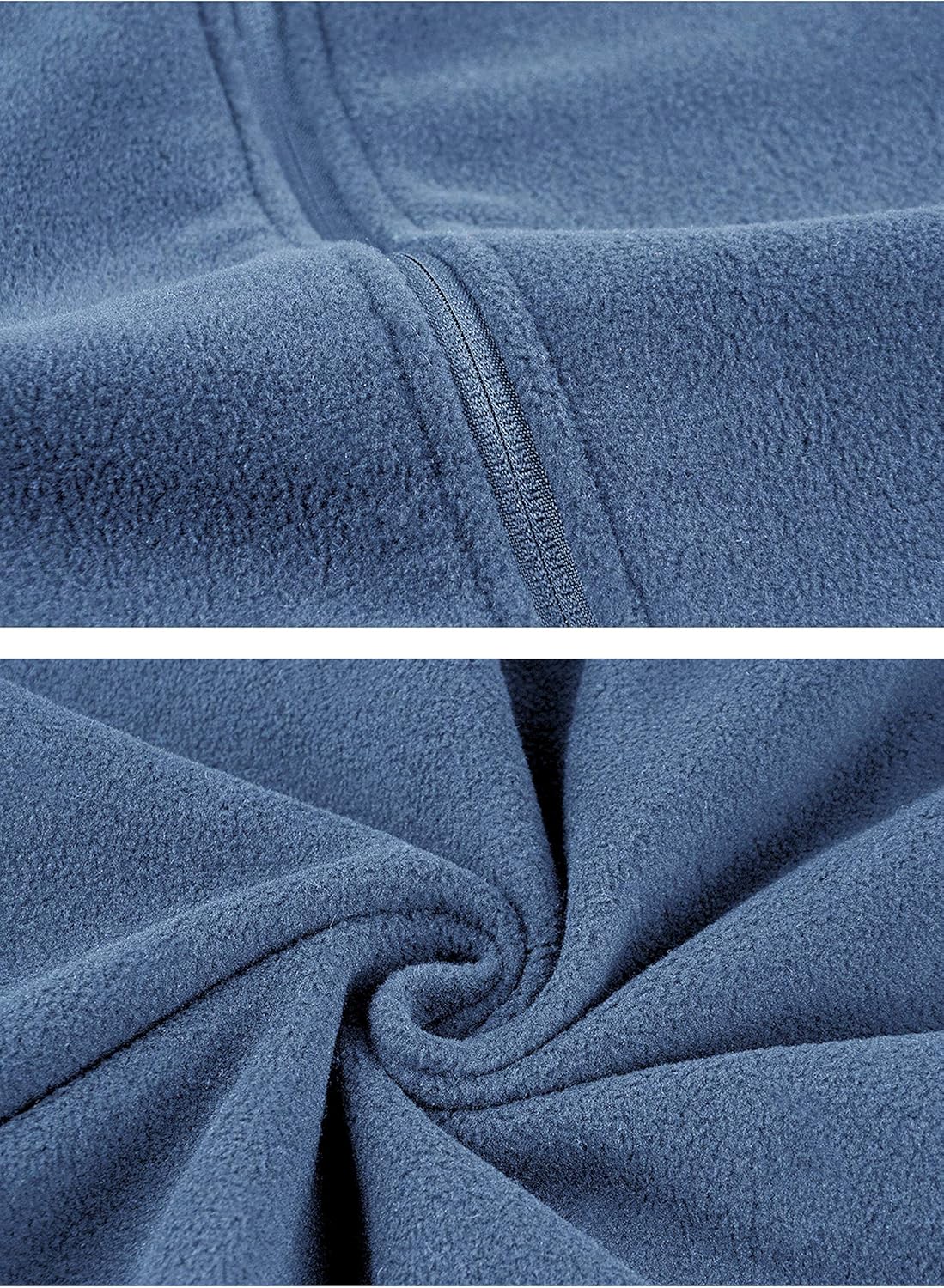 TRAILSIDE SUPPLY CO. Men's Full-Zip Polar Fleece Vest Lightweight Sleeveless Jacket - Image 3