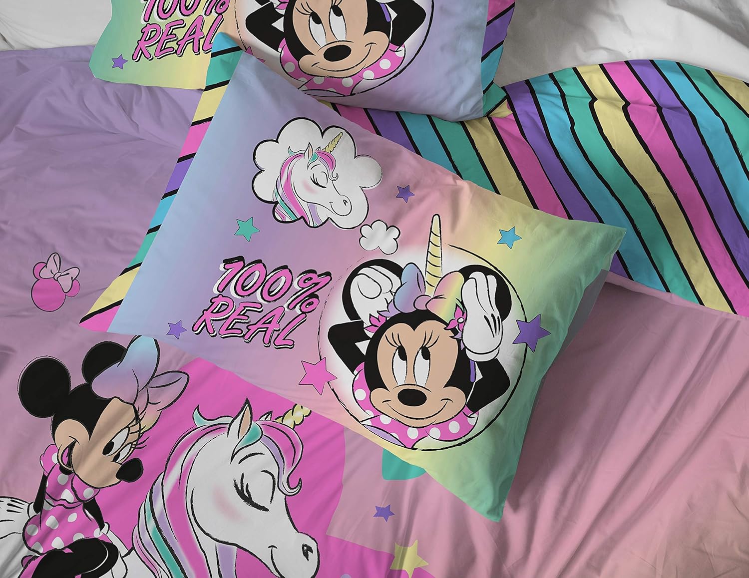 Bеѕt Cуbеr Dеаlѕ 🔥 Jay Franco Disney Minnie Mouse Unicorn Dreams 11-Piece Full Bedding Bundle- Includes Bed Set, Sheet Set