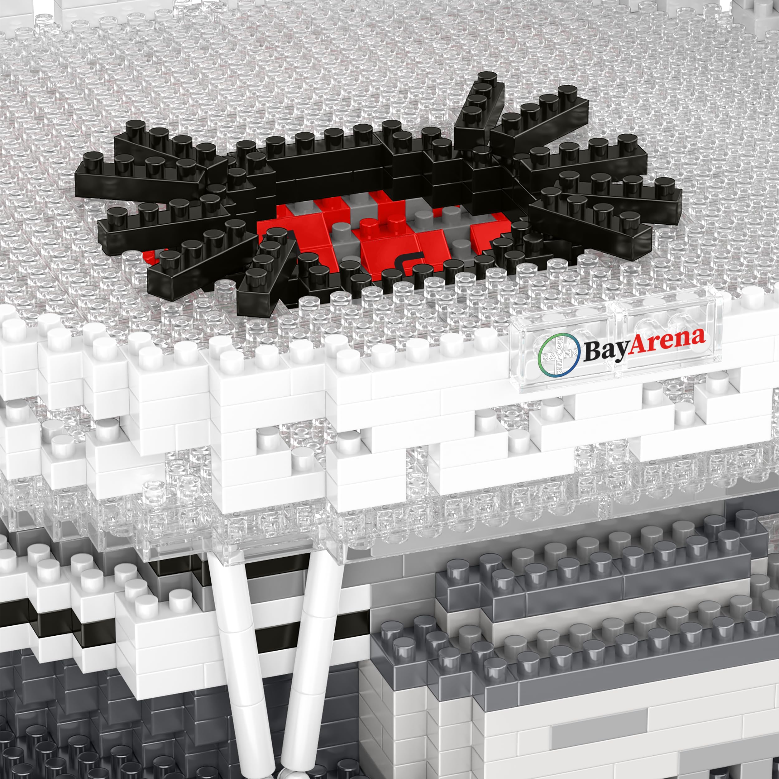 FOCO Produit sous Licence Officielle Bayer 04 Leverkusen BayArena BRXLZ Mini Stade 3D Bricks Jouet de Construction Modèle