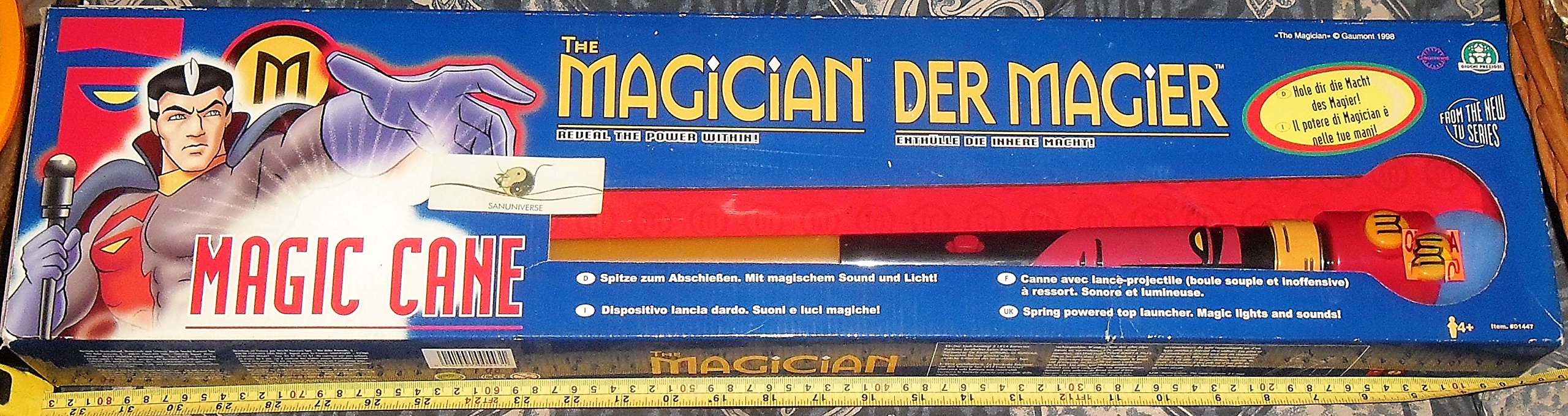 Giochi Preziosi Accessorio Vintage 1998 Serie The Magician der MAGIER-SCETTRO Magic Cane Scepter-Box Nuovo Ideale X Cosplay