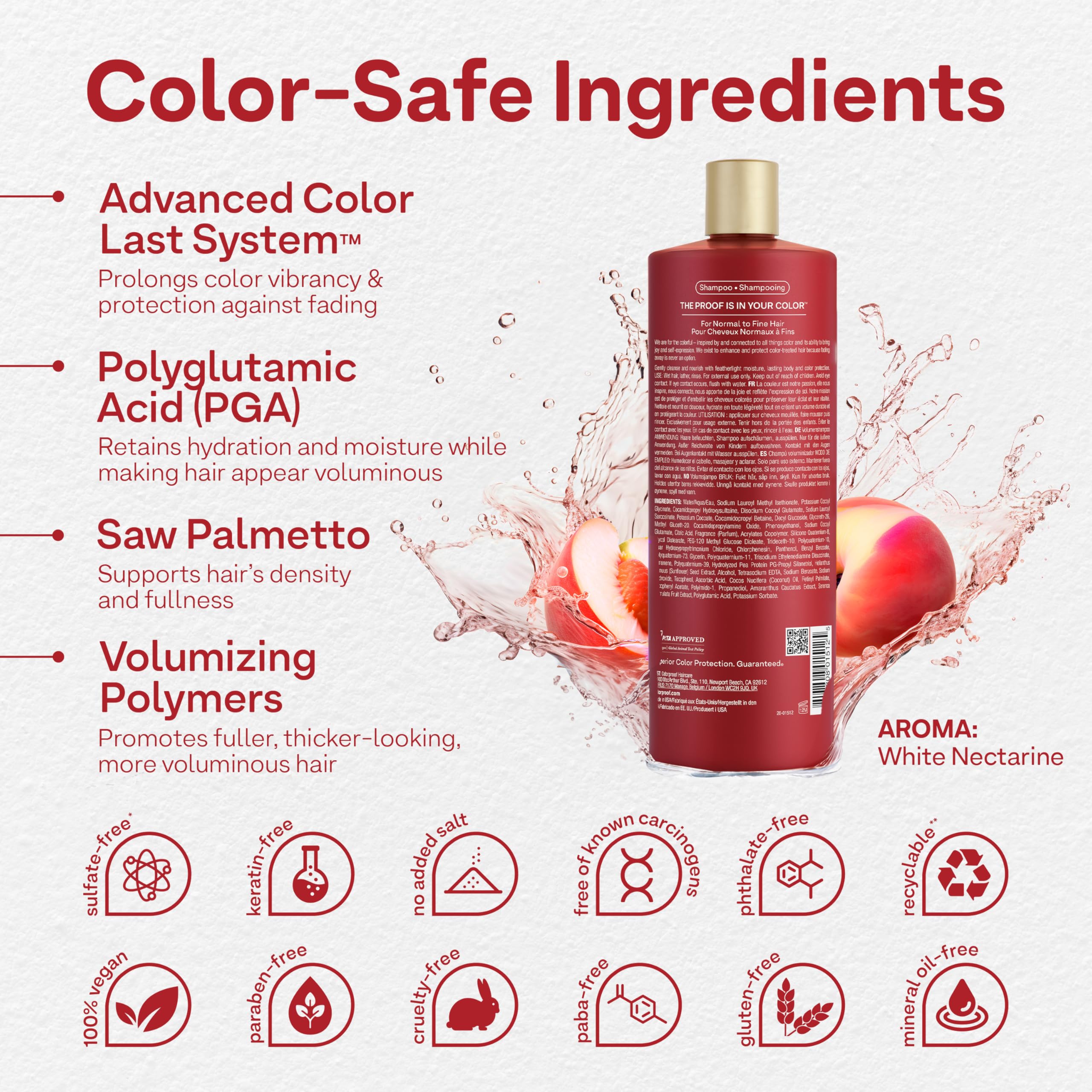 ColorProof Sulfate-Free Volumizing Shampoo for Fine Hair