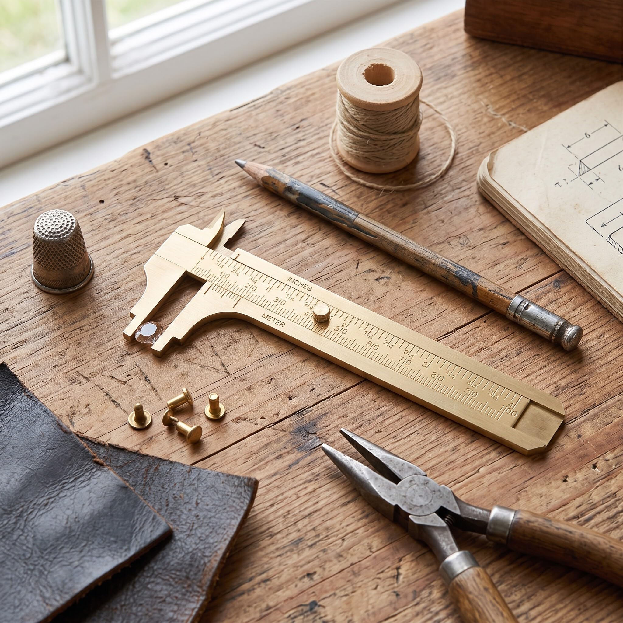 Brass Vernier Calipers - Precision Measuring Tool -2