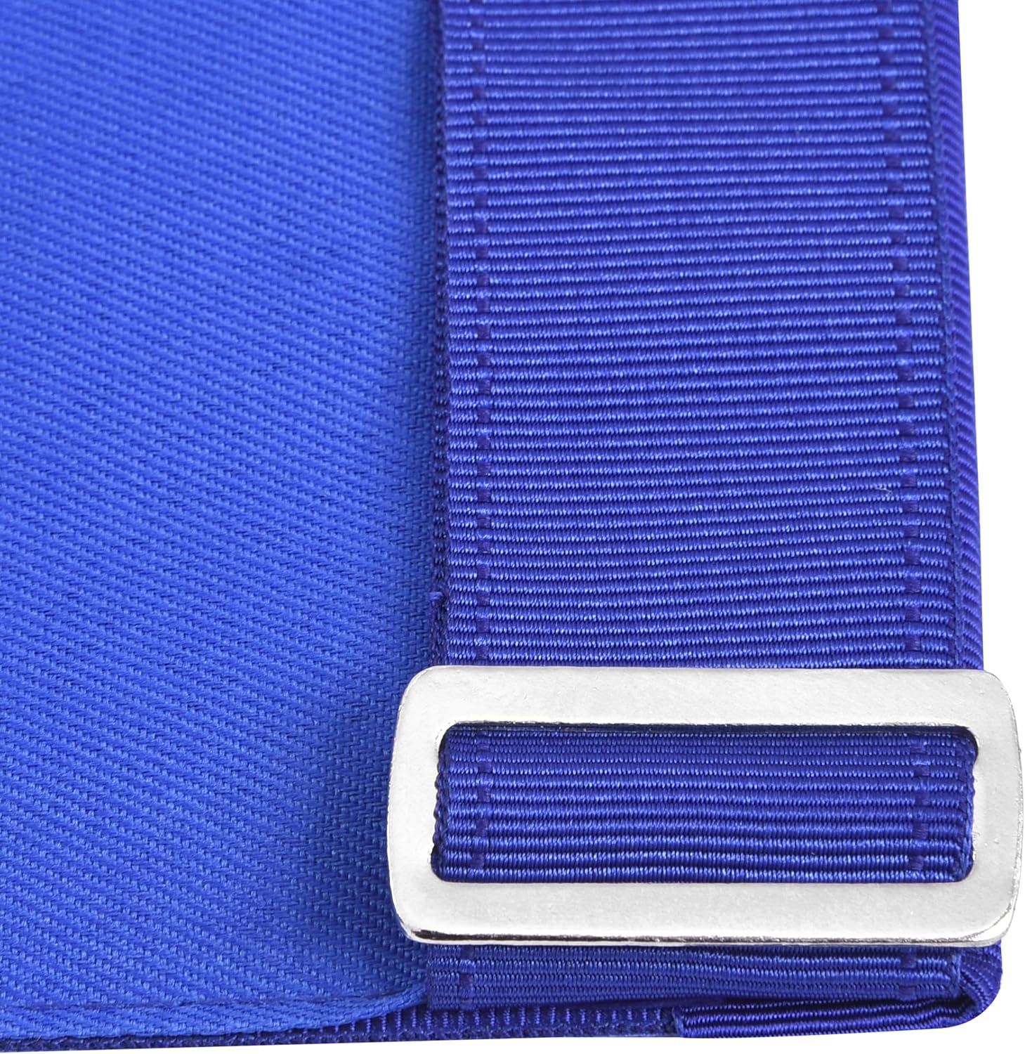 BRICKS MASONS Junior Warden Blue Lodge Officer Apron - Royal Blue Borders