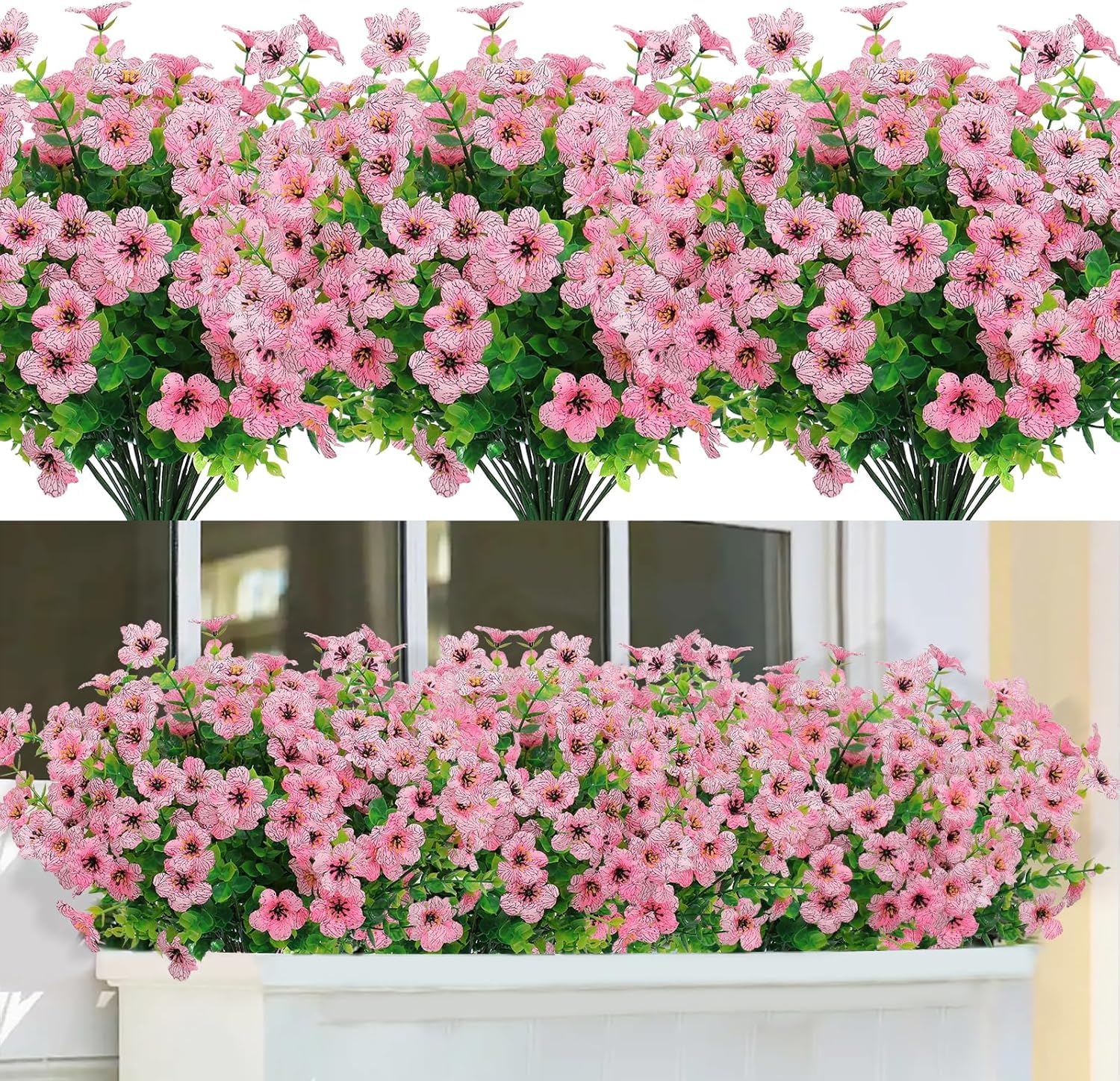 Azalée artificielle d'extérieur anti décoloration soleil 8x