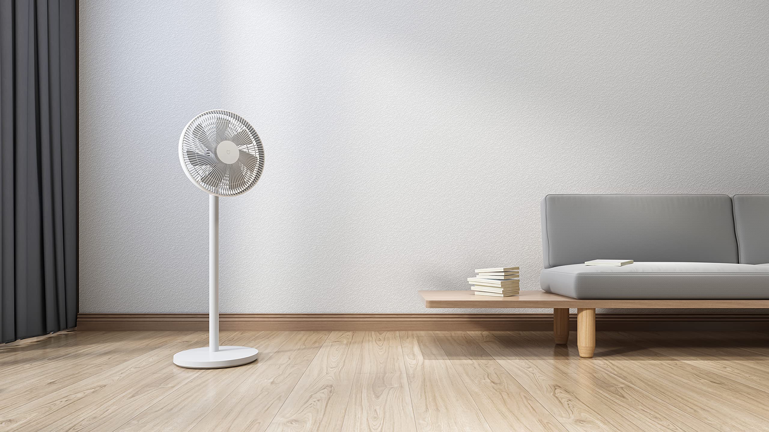 Xiaomi Mi Smart Standing Fan 2 Lite Ventilateur de table et sur pied avec connexion d'applications iOS/Android Mi Home en option (38 W, 38-58 dB, 3 vitesses, compatible Alexa et Google Assistant)